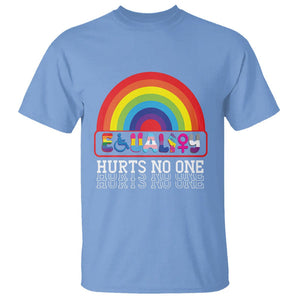 LGBTQ Ally Equality Hurts No One T Shirt TS09 Carolina Blue Printyourwear