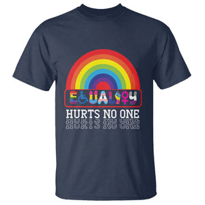 LGBTQ Ally Equality Hurts No One T Shirt TS09 Navy Printyourwear