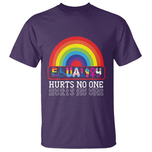 LGBTQ Ally Equality Hurts No One T Shirt TS09 Purple Printyourwear