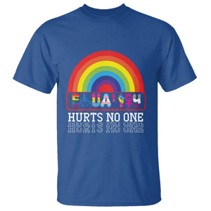 LGBTQ Ally Equality Hurts No One T Shirt TS09 Royal Blue Printyourwear