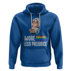 LGBT Pride Hoodie More Pride Less Prejudice Rainbow TS09 Royal Blue Printyourwear