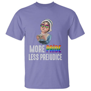 LGBT Pride T Shirt More Pride Less Prejudice Rainbow TS09 Violet Printyourwear
