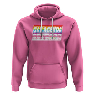 Funny Gay Agenda Weekly Schedule Pride LGBT Pride Hoodie TS09 Azalea Printyourwear