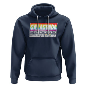 Funny Gay Agenda Weekly Schedule Pride LGBT Pride Hoodie TS09 Navy Printyourwear