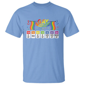 Funny Gay Agenda Weekly Schedule Pride LGBT Pride T Shirt TS09 Carolina Blue Printyourwear