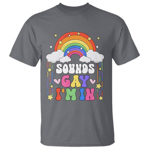 LGBT Pride T Shirt Sound Gay I'm In Rainbow TS09 Charcoal Printyourwear