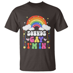 LGBT Pride T Shirt Sound Gay I'm In Rainbow TS09 Dark Chocolate Printyourwear