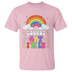 LGBT Pride T Shirt Sound Gay I'm In Rainbow TS09 Light Pink Printyourwear