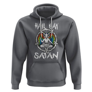 Hail Gay Satan Hoodie Goth Baphomet Devil LGBT Pride TS09 Charcoal Printyourwear