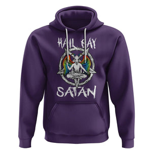 Hail Gay Satan Hoodie Goth Baphomet Devil LGBT Pride TS09 Purple Printyourwear