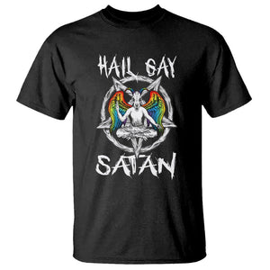 Hail Gay Satan T Shirt Goth Baphomet Devil LGBT Pride TS09 Black Printyourwear