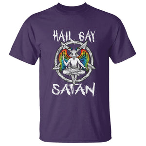 Hail Gay Satan T Shirt Goth Baphomet Devil LGBT Pride TS09 Purple Printyourwear