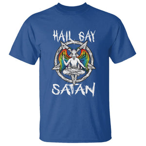 Hail Gay Satan T Shirt Goth Baphomet Devil LGBT Pride TS09 Royal Blue Printyourwear