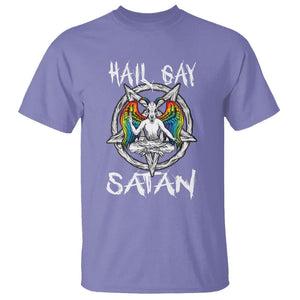 Hail Gay Satan T Shirt Goth Baphomet Devil LGBT Pride TS09 Violet Printyourwear