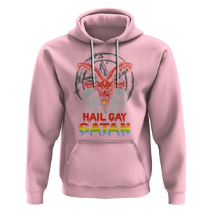 Hail Gay Satan Hoodie Skull Goth Baphomet Devil LGBT Pride TS09 Light Pink Printyourwear