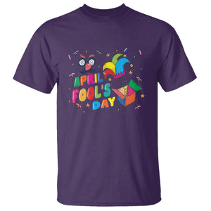 Funny April Fool's Day Pranks Jester Hat T Shirt TS09 Purple Printyourwear