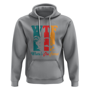 WTF Where's The Ferret Funny Hoodie TS09 Sport Gray Printyourwear