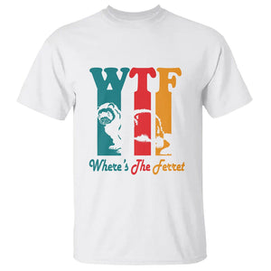 WTF Where's The Ferret Funny T Shirt TS09 White Printyourwear