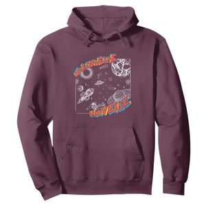 Funny Neurodiversity Hoodie Neurodiverse Brain Universe Autism ADHD TS09 Maroon Print Your Wear