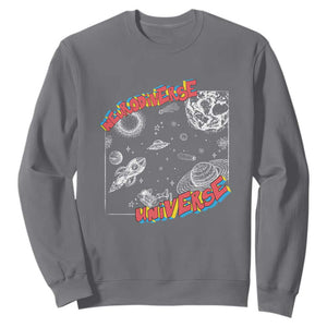 Funny Neurodiversity Sweatshirt Neurodiverse Brain Universe Autism ADHD TS09 Charcoal Print Your Wear