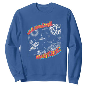 Funny Neurodiversity Sweatshirt Neurodiverse Brain Universe Autism ADHD TS09 Royal Blue Print Your Wear