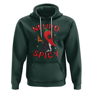 Neurodiversity Hoodie Neuro Spicy Funny Cat Lover Autism ADHD ASD TS09 Dark Forest Green Printyourwear