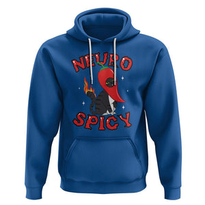 Neurodiversity Hoodie Neuro Spicy Funny Cat Lover Autism ADHD ASD TS09 Royal Blue Printyourwear