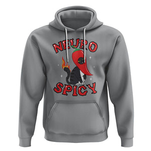 Neurodiversity Hoodie Neuro Spicy Funny Cat Lover Autism ADHD ASD TS09 Sport Gray Printyourwear