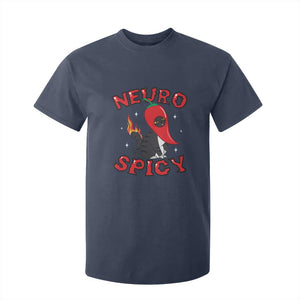 Neurodiversity T Shirt For Kid Neuro Spicy Funny Cat Lover Autism ADHD ASD TS09 Navy Printyourwear