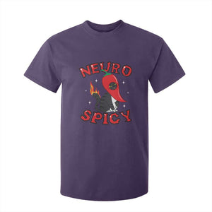 Neurodiversity T Shirt For Kid Neuro Spicy Funny Cat Lover Autism ADHD ASD TS09 Purple Printyourwear