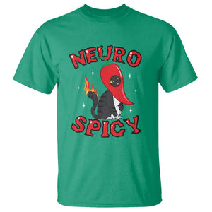 Neurodiversity T Shirt Neuro Spicy Funny Cat Lover Autism ADHD ASD TS09 Irish Green Printyourwear