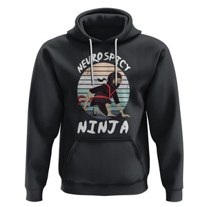 Neurodiversity Hoodie Neurospicy Ninja Autism ADHD ASD TS09 Black Printyourwear