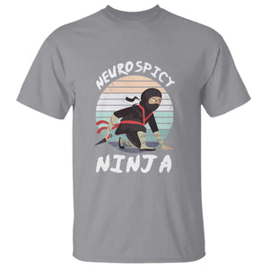 Neurodiversity T Shirt Neurospicy Ninja Autism ADHD ASD TS09 Sport Gray Printyourwear