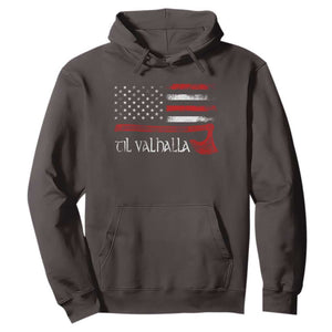 Viking Til Valhalla Hoodie TS09 Dark Chocolate Print Your Wear