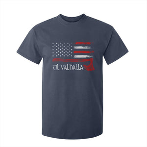 Viking Til Valhalla T Shirt For Kid TS09 Navy Print Your Wear