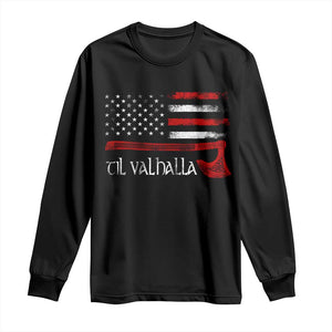 Viking Til Valhalla Long Sleeve Shirt TS09 Black Print Your Wear