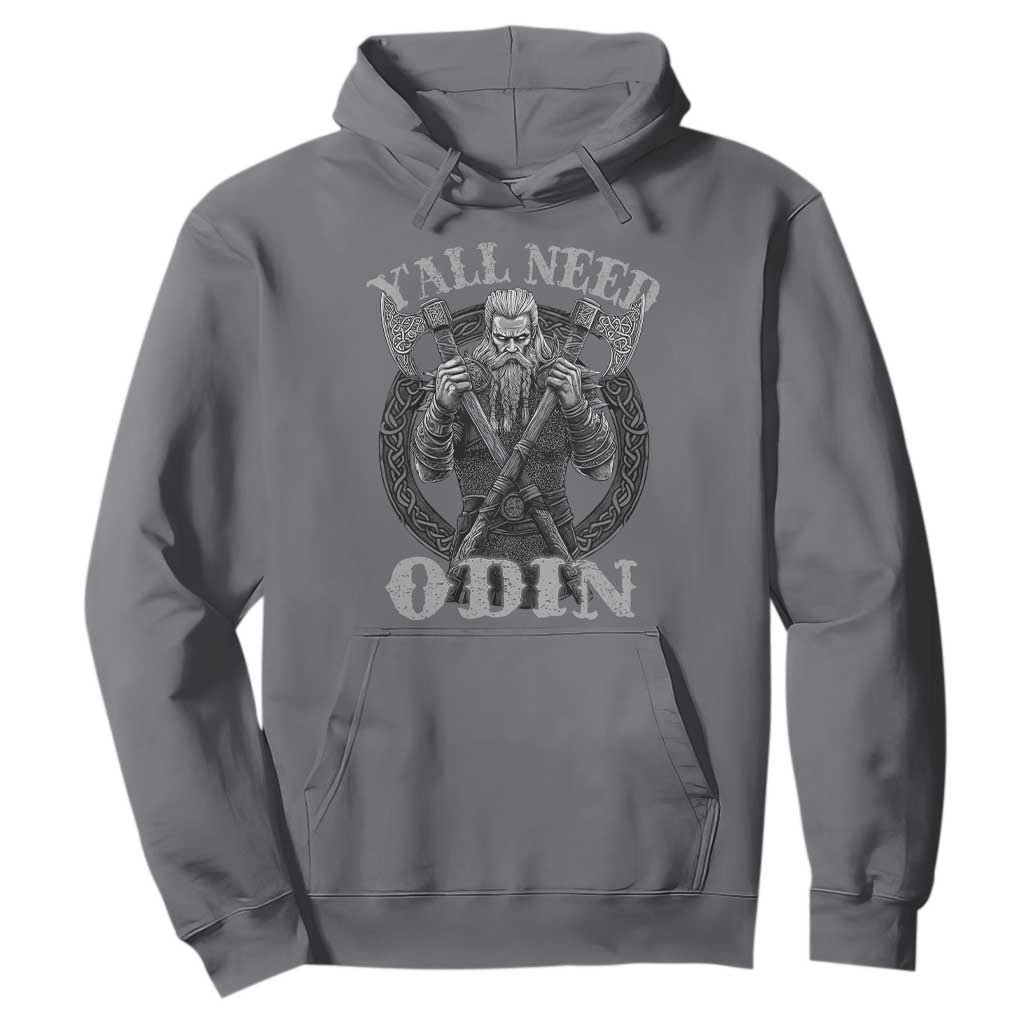 Viking Hoodie Y'all Need Odin TS09 Charcoal Print Your Wear