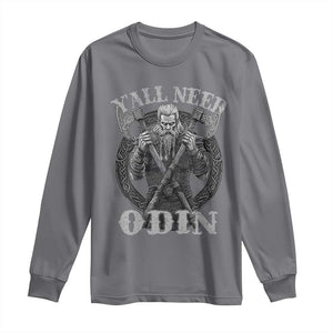 Viking Long Sleeve Shirt Y'all Need Odin TS09 Charcoal Print Your Wear