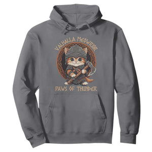 Viking Cat Hoodie Norse Mythology Cat Warrior TS09 Charcoal Print Your Wear