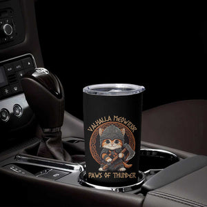 Viking Cat Tumbler Cup Norse Mythology Cat Warrior TS09 Print Your Wear