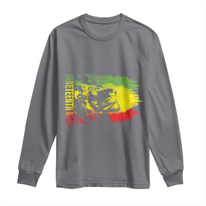 Juneteenth Long Sleeve Shirt Lion King 1865 African American TS09 Charcoal Print Your Wear