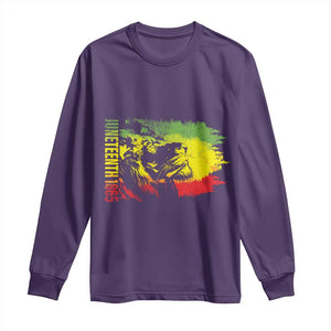 Juneteenth Long Sleeve Shirt Lion King 1865 African American TS09 Purple Print Your Wear