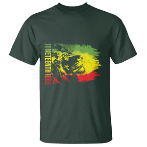 Juneteenth 1865 African American Lion King T Shirt TS09 Dark Forest Green Print Your Wear