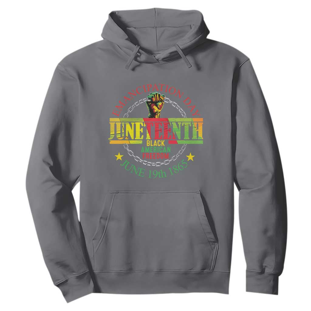 Juneteenth Hoodie Emancipation Day Black American Freedom June 19th 1865 TS09 Charcoal Print Your Wear