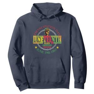 Juneteenth Hoodie Emancipation Day Black American Freedom June 19th 1865 TS09 Navy Print Your Wear