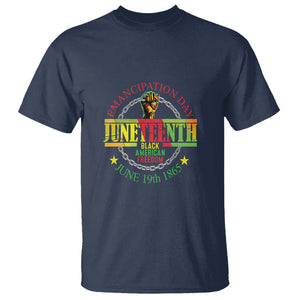 Juneteenth T Shirt Emancipation Day Black American Freedom June 19th 1865 TS09 Navy Print Your Wear