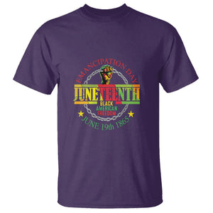 Juneteenth T Shirt Emancipation Day Black American Freedom June 19th 1865 TS09 Purple Print Your Wear