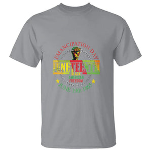 Juneteenth T Shirt Emancipation Day Black American Freedom June 19th 1865 TS09 Sport Gray Print Your Wear