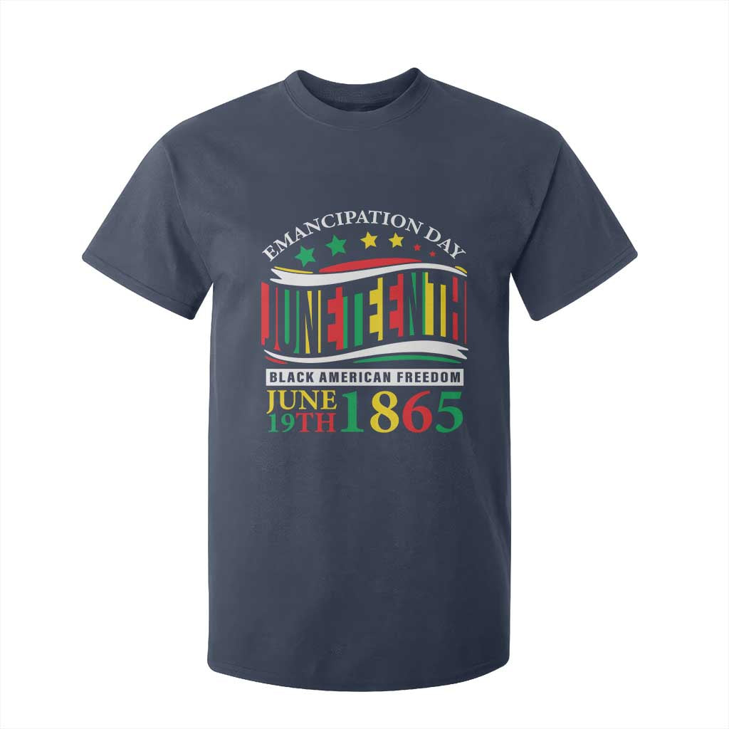 Juneteenth 1865 T Shirt For Kid Emancipation Day Black American Freedom Black Pride TS09 Navy Print Your Wear