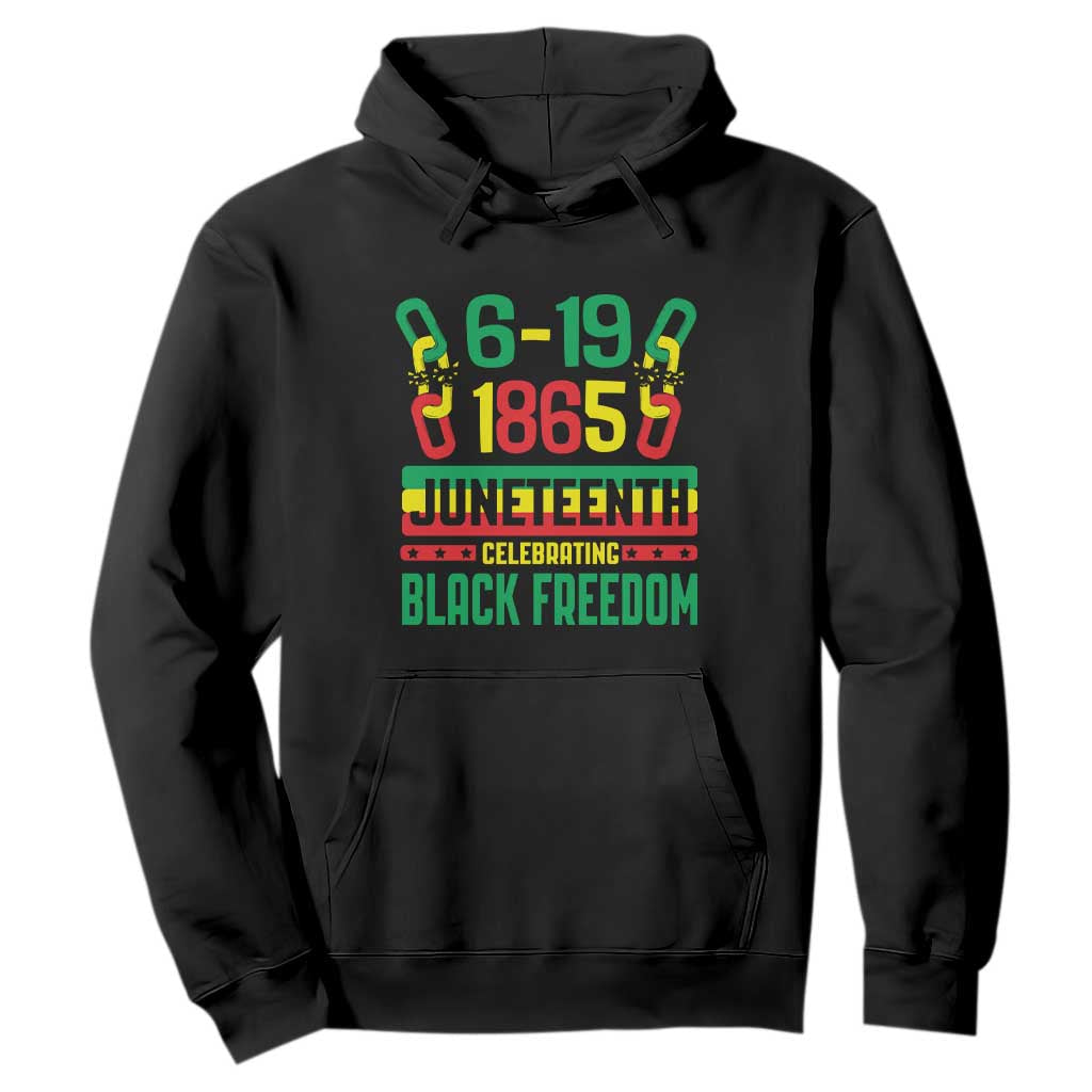 Juneteenth Celebrating Black Freedom 1865 African American Hoodie TS09 Black Print Your Wear